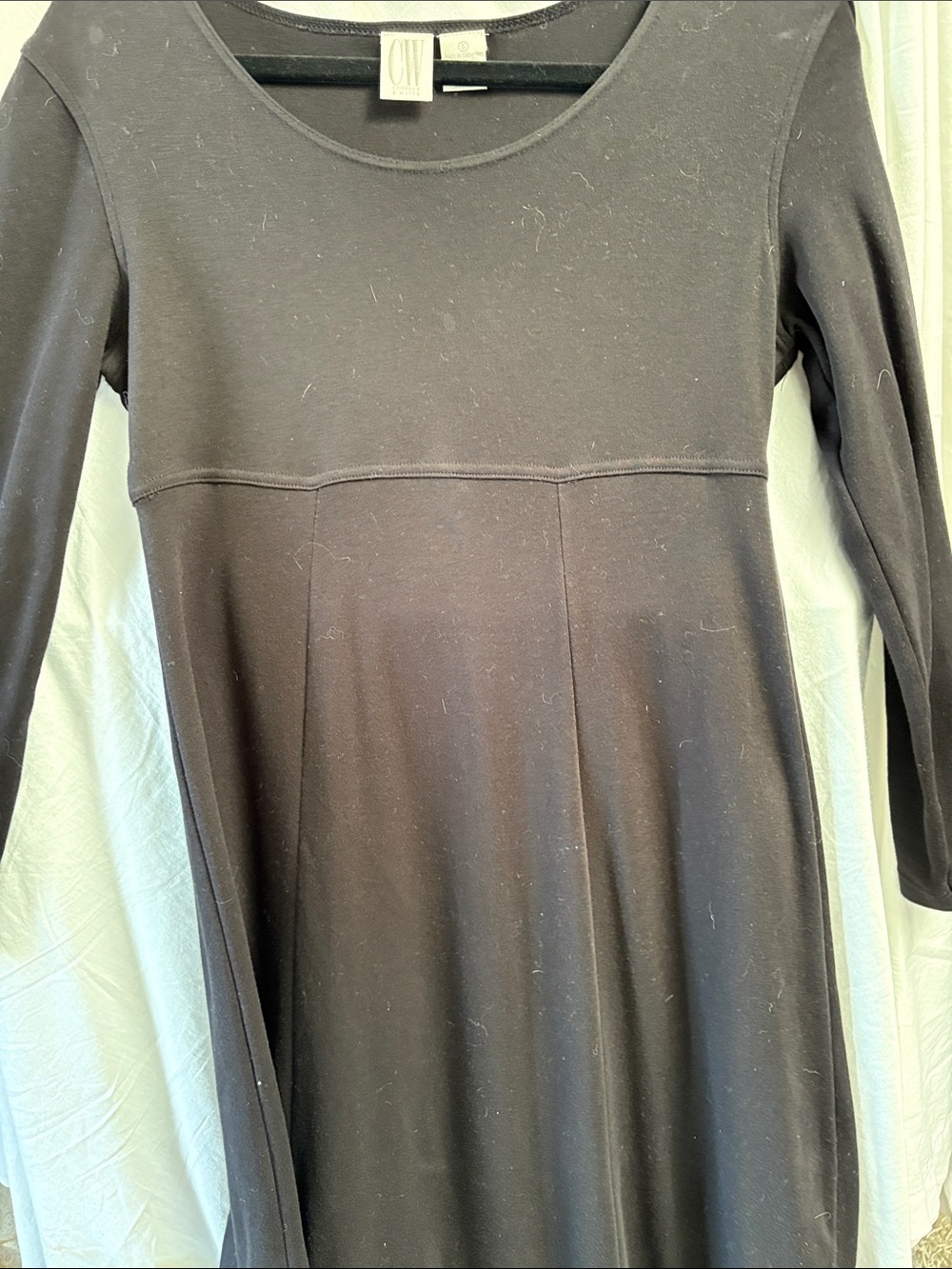 CW  Black Long Sleeve Kids Dress